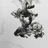 ink in water from live visuals made by Claudia Hansen